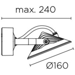 C4 05-9870-34-CL,Applique LED Skade 9W IP65 LEDS-C4 05-9870-34-CL,eclairage jardin,