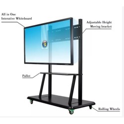 TRULIFT HW86,chariot mobile ecran tactile, support ecran à roulette