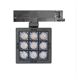 Spot LED Marlin 40W No Flicker pour Rail Triphasé (3 Allumages)