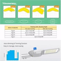 Lampadaire led de rue 150W,eclairage public, street light, IP66 IK08,