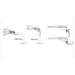 eclairage public , eclairage led de rue,lampadaire led ,eclairage exterieur,streetlight,IP66 IK09,LMR-LD-NFNT-STRT-XTN-1-10V-65W