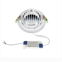 Spot led orientable encastrable,spot led rond 24W,projecteur orientable encastrable,spot led encastrable plafond