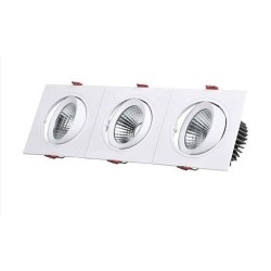 Spot Downlight LED carré,led carré encastrable,led plafond,Downlight LED carré plafond,Spot Downlight LED triple,
spot led,