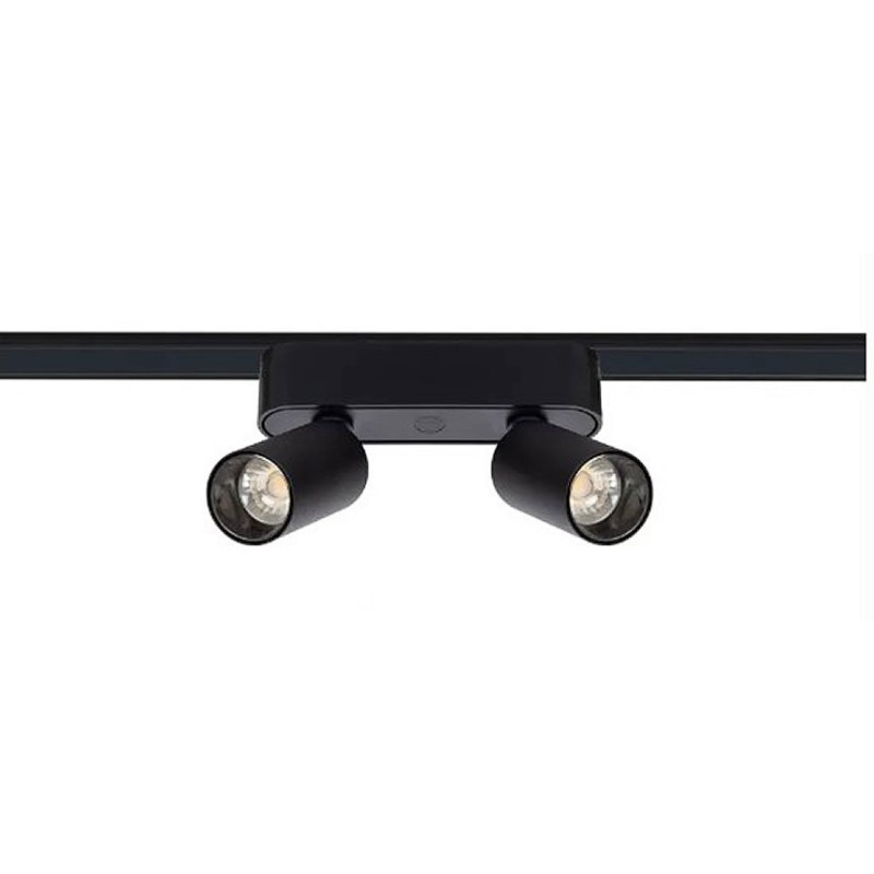 spot led double monophasé, spot led rail, spot magasin, éclairage boutique, spot double,