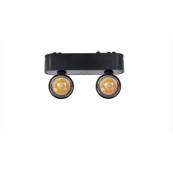 spot led double monophasé, spot led rail, spot magasin, éclairage boutique, spot double,