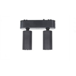 spot led double monophasé, spot led rail, spot magasin, éclairage boutique, spot double,