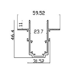 Rail Magnétique Monophasé, spot led magnétique , eclairage magasin,