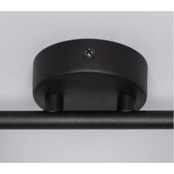 Lampe de Plafond Orientable Sinner 2 Spots Noir . FO-S2XN-GU10 . spot led orientable double