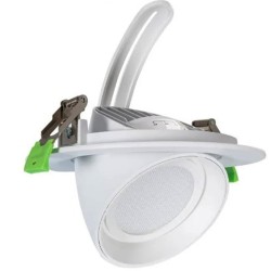 Projecteur LED Orientable Rond 24W 120lm/W OSRAM Blanc LIFUD No Flicker
