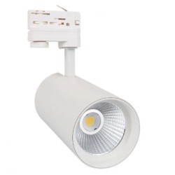 Spot LED New d'Angelo 30W Noir CCT LIFUD Focus pour Rail Triphasé,FC-MGC-B-30W-CCT-FCL,eclairage boutique,