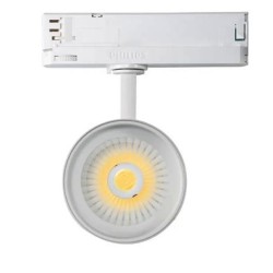 Spot LED 40W CCT Rail Triphasé , FC-NNGL-40-BL-CTLF , Spot LED rail Triphasé,eclairage magasin plafond,
projecteur led 40W,