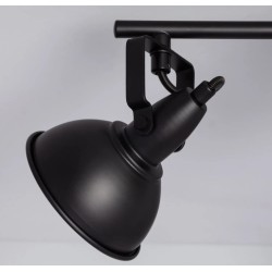 Lampe Plafond Orientable Emer 3 Spots Noir , Eclairage plafond E14