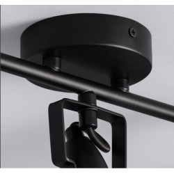 Lampe Plafond Orientable Emer 3 Spots Noir , Eclairage plafond E14