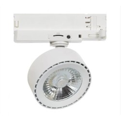 spot led 20W triphasé, eclairage magasin , rail triphasé,