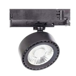 spot led 20W triphasé, eclairage magasin , rail triphasé,