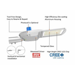 Lampadaire led de rue 150W,eclairage public, street light, IP66 IK08,