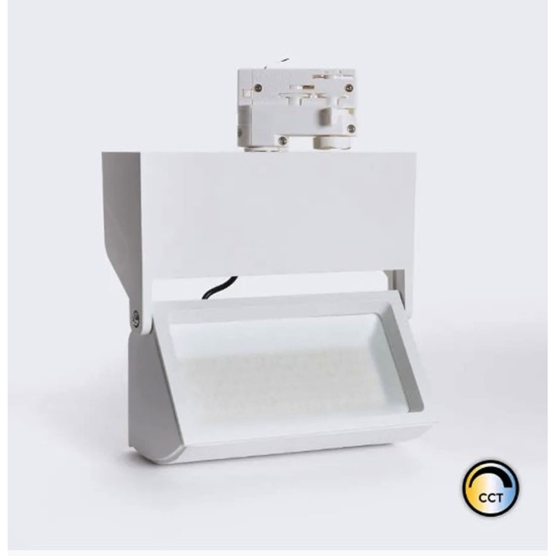 Spot LED Piero 38W CCT Selectionnable No Flicker pour Rail Triphasé, ecairage rail,