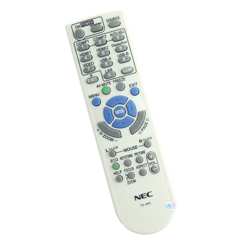telecommande videoprojecteur nec ,
