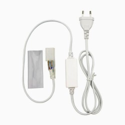 Bobine Gaine Néon LED Flexible Dimmable 7.5W/m 220V AC 120 LED/m 50m Semi-circulaire 180° Rouge IP67 Coupe Tous les 100cm