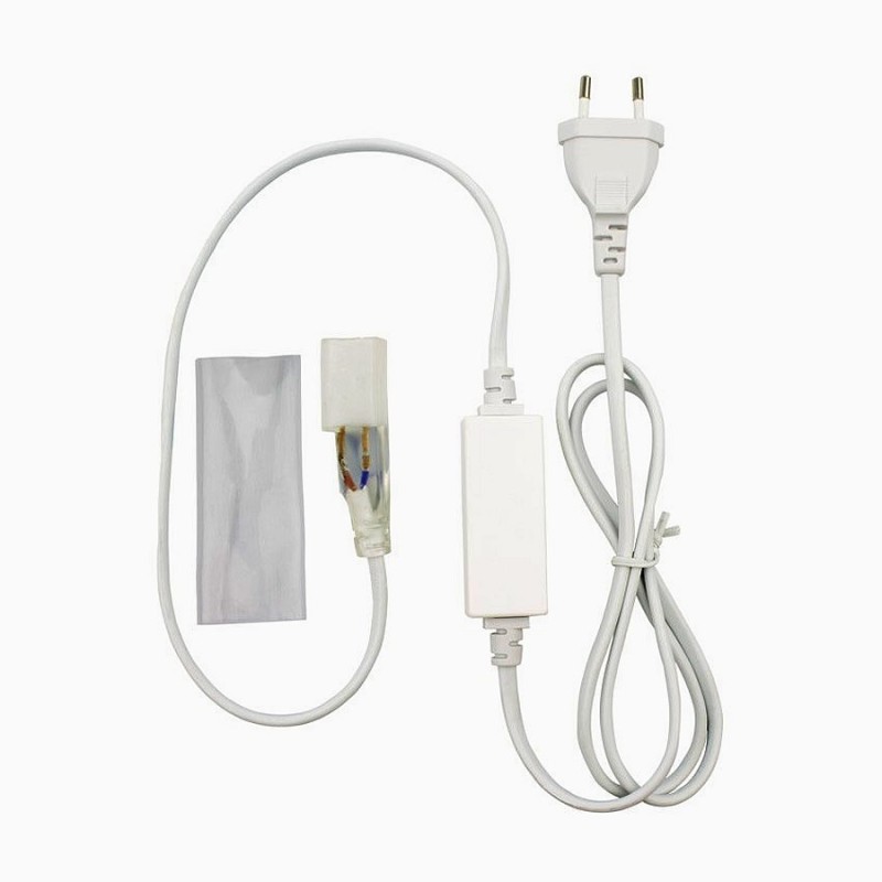 Bobine Gaine Néon LED Flexible Dimmable 7.5W/m 220V AC 120 LED/m 50m Semi-circulaire 180° Rouge IP67 Coupe Tous les 100cm