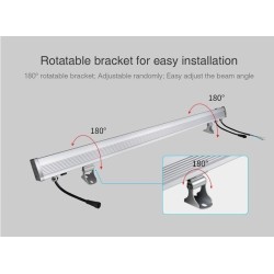 Wallwasher Murale LED RGBW DMX 72W IP66 1000mm MiBoxer, lineaire eclairage monument, eclairage eglise,