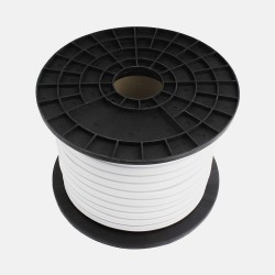 Bobine Gaine Néon LED Flexible Dimmable 7.5W/m 220V AC 120 LED/m 50m Semi-circulaire 180° Rouge IP67 Coupe Tous les 100cm