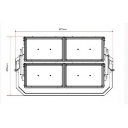 Projecteur LED 2400W Arena , projecteur led stadium, projecteur led afrique,inventronics,ik10 ip66,
projecteur led puissant,