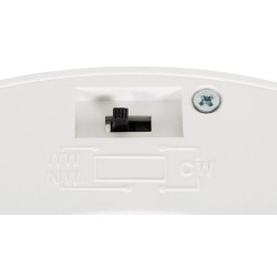 Dalle LED 18W CCT Sélectionnable Ronde Coupe Ajustable Ø75-210 mm avec Cadre Aluminium