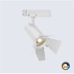 Spot LED Fasano Cinéma 40W CCT pour Rail Triphasé No Flicker Dimmable Blanc
