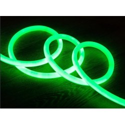 Néon LED Flexible 360º Rond Dimmable 120LED/m 220V AC Verte IP67 sur Mesure Coupe tous les 100cm, bobine led couleur