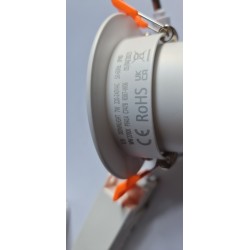 eclairage boutique,Spot LED Downlight COB Orientable Rond 7W Blanc,FC-DWNL-C7,
