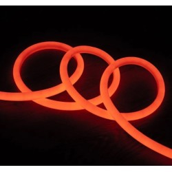 Néon LED Flexible 360º Rond Dimmable 120LED/m 220V AC Orange IP67