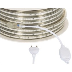 Bobine LED Dimmable 220V AC 60LED/m Rouge 50m IP65 Largeur 14mm Coupe tous les 100cm