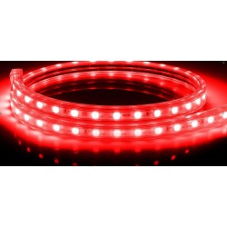 Bobine LED Dimmable 220V AC 60LED/m Rouge 50m IP65 Largeur 14mm Coupe tous les 100cm