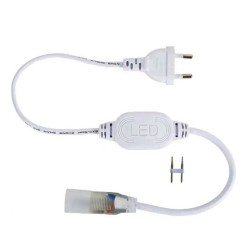 Bobine Gaine Néon LED Flexible Dimmable 7.5W/m 220V AC 120 LED/m 50m Semi-circulaire 180° Rouge IP67 Coupe Tous les 100cm