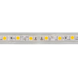 Bobine LED Dimmable 220V AC 60LED/m IP65 Blanc Neutre Largeur 14mm 50m Coupe tous les 100cm