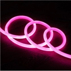 Bobine Néon LED Flexible 360º Rond Dimmable,  bobine led, bobine flexible rose ,bobine neon dimmable,guirlande led,Néon RGB