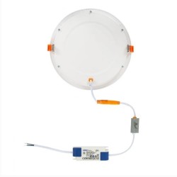 Dalle LED Ronde Slim 20W CCT,Coupe Ø 205mm,7820R-20W-LIFUD,
dalle encastrable ronde,