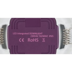 Downlight LED rond Waterproof 8W , DWNL-EXTR-65-8 ,
Plafonniers LED Encastrable Rond Waterproof , éclairage salle de bain,