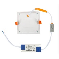 Dalle LED Carrée Slim 10W CCT Sélectionnable LIFUD (UGR17) Coupe 110x110mm