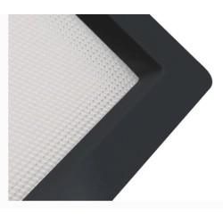 Downlight LED SAMSUNG New Aero Slim Carré 15W 130lm/W Microprismatique UGR17 LIFUD Noir Coupe 135x135mm