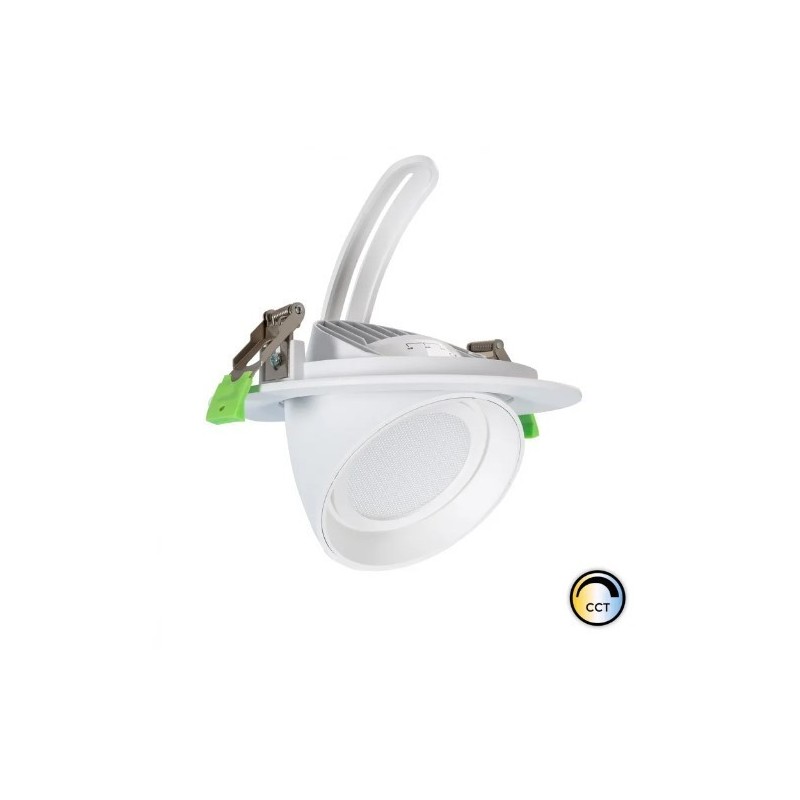 Spot Downlight LED Rond Orientable 38W 120 lm/W OSRAM CCT LIFUD No Flicker