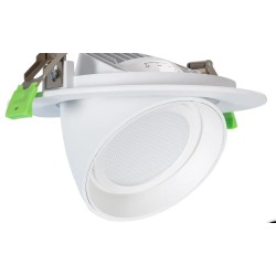 Spot Downlight LED Rond Orientable 38W 120 lm/W OSRAM CCT LIFUD No Flicker