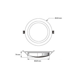DL-SMSNG-40,Downlight LED SAMSUNG 40W 120lm/W LIFUD,plafonnier samsung