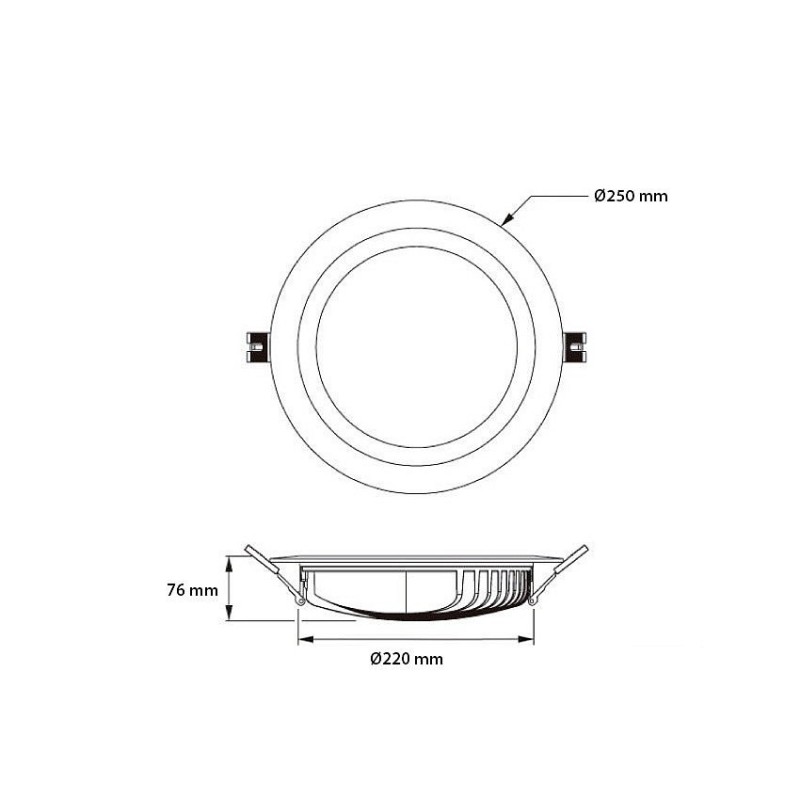 DL-SMSNG-40,Downlight LED SAMSUNG 40W 120lm/W LIFUD,plafonnier samsung