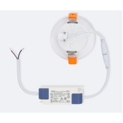Dalle LED Ronde Extra Plate 10W LIFUD Coupe Ø80 mm