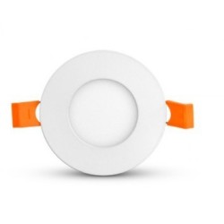 Dalle LED Ronde Extra Plate 3W Coupe Ø 70 mm, eclairage led plafond,