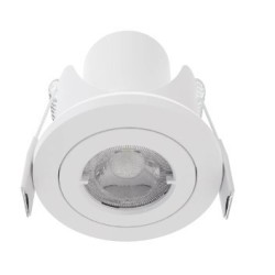 Spot Downlight LED 6.5W Orientable Rond Blanc IP65 Coupe Ø68 mm