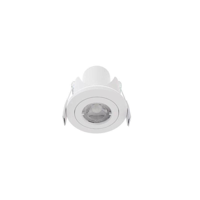 Spot Downlight LED 6.5W Orientable Rond Blanc IP65 Coupe Ø68 mm