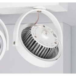 Spot LED Cree en Saillie Orientable AR111 30W Dimmable Blanc,
FLC-AR111-2X15-DIR-B, spot led double,luminaire plafond,